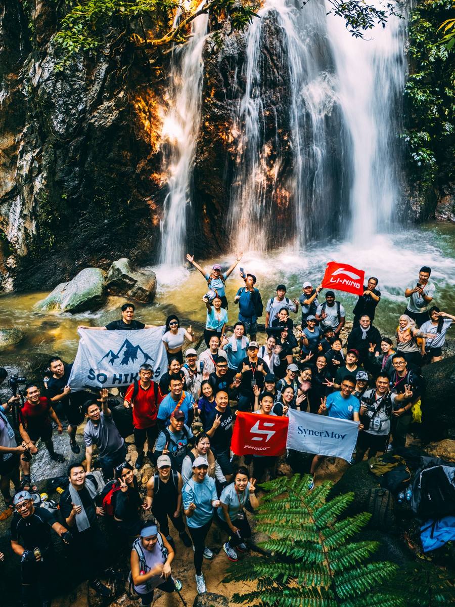 Waterfall hike with Li-Ning