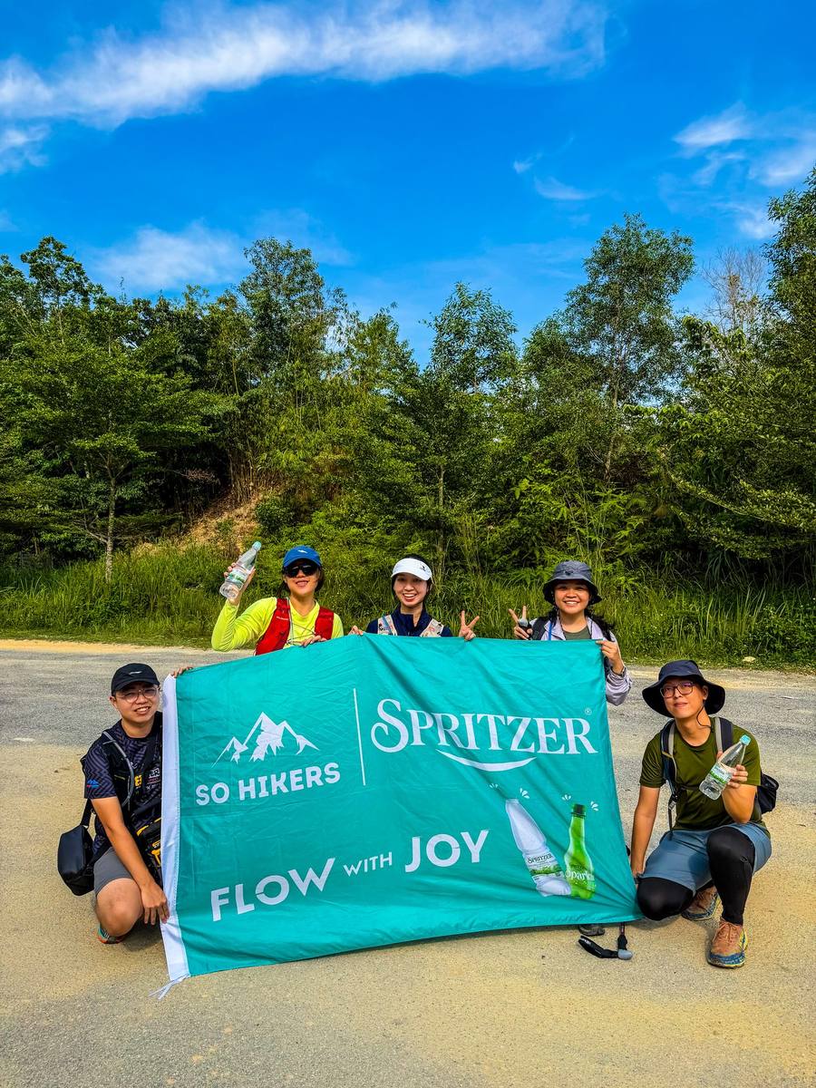 Spritzer Flow with Joy banner hike