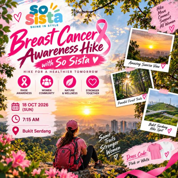 Breast Awareness Hike with So Sista Community poster